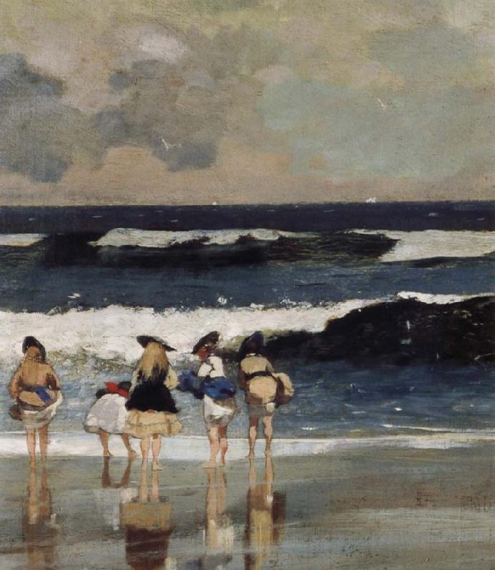 Winslow Homer Detail from on the Beach oil painting image